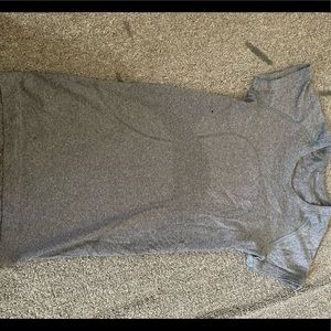 Grey Lululemon short sleeve top